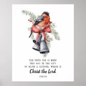 Rijstpapier Decoupage Coquette Kerstklokken Poster (Voorkant)