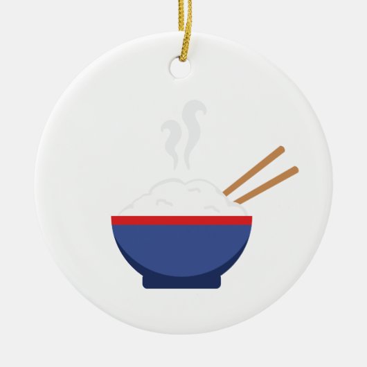 Rijststkoek Keramisch Ornament (Voorkant)