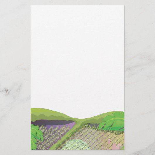 Rijstveld Briefpapier (Voorkant)