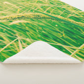 Rijstveld op het platteland en verse,  styleabstr sherpa deken (3/4)