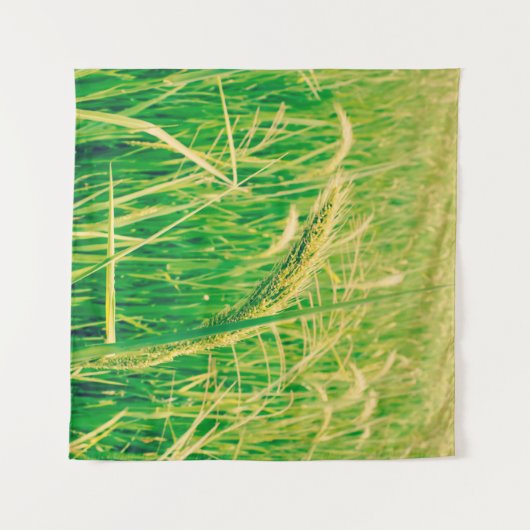 Rijstveld op het platteland en verse, styleabstr wandkleed (Voorkant (horizontaal))