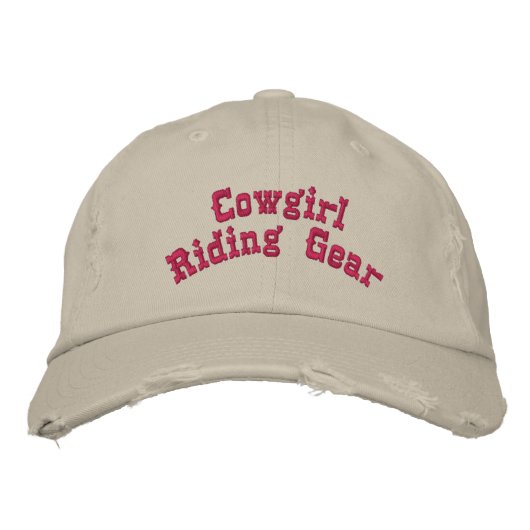 rijtuig voor cowgirls geborduurde pet (Voorkant)