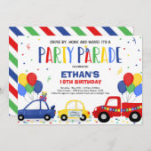 Rijvaardigheid en bediening van de Birthday Parade Kaart (Voorkant / Achterkant)