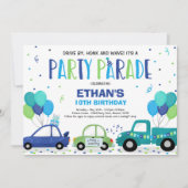 Rijvaardigheid en bediening van de Birthday Parade Kaart (Voorkant)