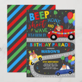 Rijvaardigheid en bediening van de Birthday Parade Kaart (Voorkant / Achterkant)