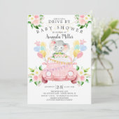 Rijvaardigheid en het gebruik van Baby shower Elep Kaart (Staand voorkant)