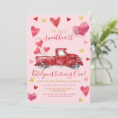 Rijvaardigheid en op roze Valentijn Kaart (Staand voorkant)
