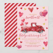 Rijvaardigheid en op roze Valentijn Kaart (Voorkant / Achterkant)