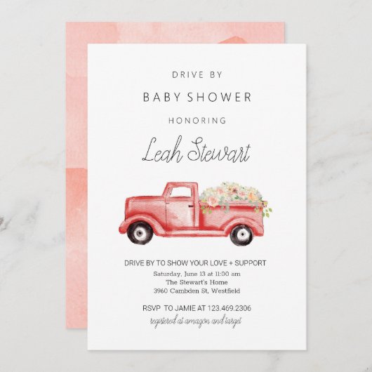 Rijvaardigheid op Baby shower Kaart (Voorkant / Achterkant)