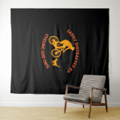 rijwiel en kat wandkleed (In Situ (horizontaal))