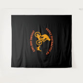 rijwiel en kat wandkleed (Voorkant (horizontaal))