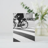 Rijwiel op de stoep briefkaart (Staand voorkant)