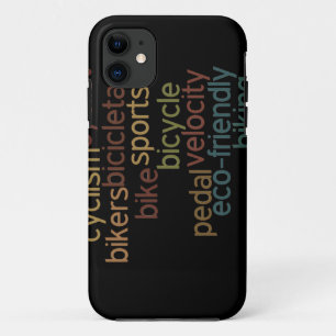 rijwielwoordwolk iPhone 11 hoesje