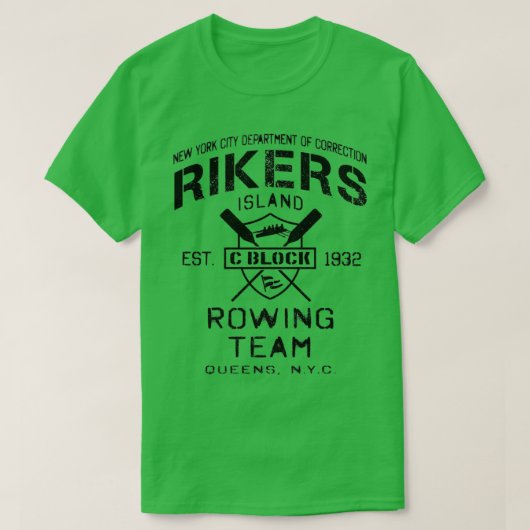 Rikers Island Rowing Team T-shirt (Design voorkant)