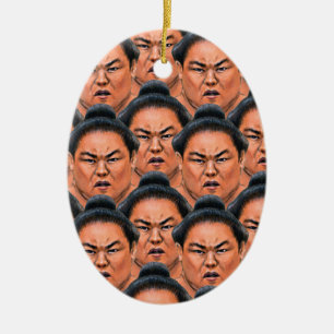 RIKISHI! (Sumo Wrestler) Keramisch Ornament
