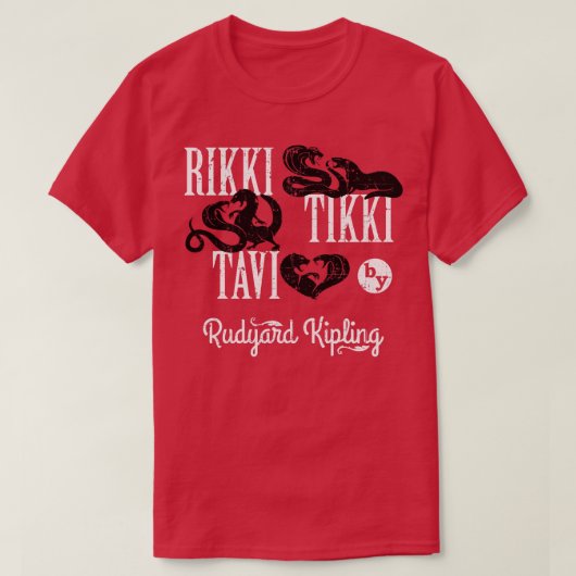 Rikki Tikki Tavi in nood T-shirt (Design voorkant)