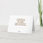 Ril me Hout u Verjaardag 60 bent Kaart (Achterkant)