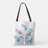 Riley Bloem Monogram Draagtas (Achterkant)