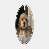 Riley Custom Pet Photo Ornement de Noël (Avant gauche)