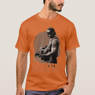 Riley Green Circle Gitaar Foto familie T-shirt