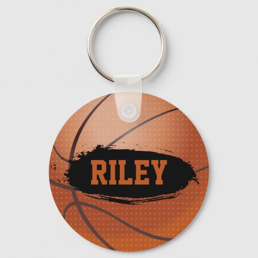 Riley Grunge Basketball Sleutelhanger / Keyring (Voorkant)