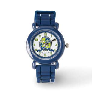 Riley jongens met de naam crest beer blauw groen horloge