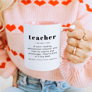 RILEY Modern Cute Teacher Definition Appreciation Mok