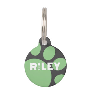 Riley Paw Print Cat Pet ID Tag Huisdierpenning
