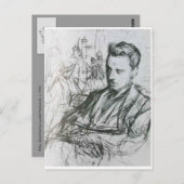 Rilke - Sketch Briefkaart (Voorkant / Achterkant)