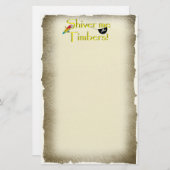 RILLEN ME TIMBERS! BRIEFPAPIER (Voorkant / Achterkant)