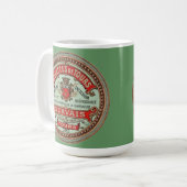 Rillettes de Tours Mug Étiquette Vintage (Devant gauche)