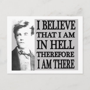 Rimbaud in de hel briefkaart