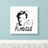 RIMBAUD - toile d'art graphique (Insitu (Plancher de Bois))