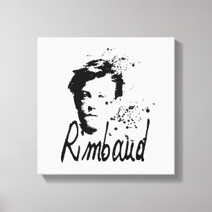 RIMBAUD - toile d'art graphique