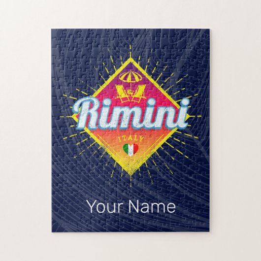 Rimini Emilia-Romagna Italië Retro Sunset  Legpuzzel (Verticaal)