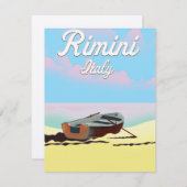 Rimini Italië strandstrand poster (Voorkant / Achterkant)