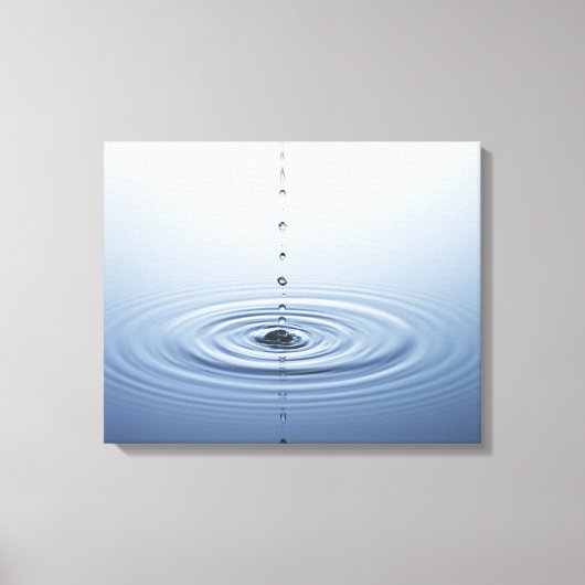 Rimpel op water canvas afdruk (Voorkant)