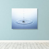 Rimpel op water canvas afdruk (Insitu (Houten vloer))