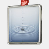 Rimpel op water metalen ornament (Links)