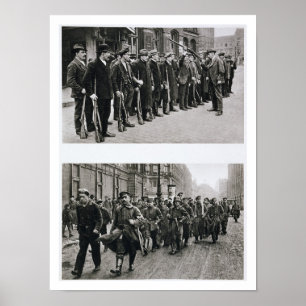 Rimpelboor van de Spartacisten (top) Revolutionair Poster