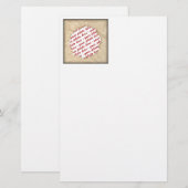 Rimpelpapier Foto Lijst Briefpapier (Voorkant / Achterkant)