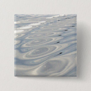 Rimpels op water vierkante button 5,1 cm