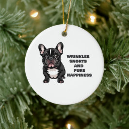 Rimpels, snurken en puur geluk keramisch ornament