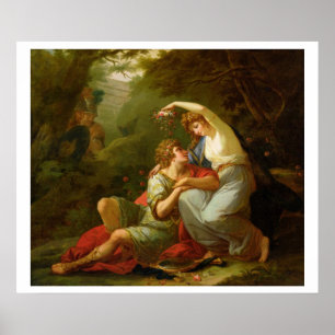 Rinaldo en Armida, 1771 (olie op doek) Poster