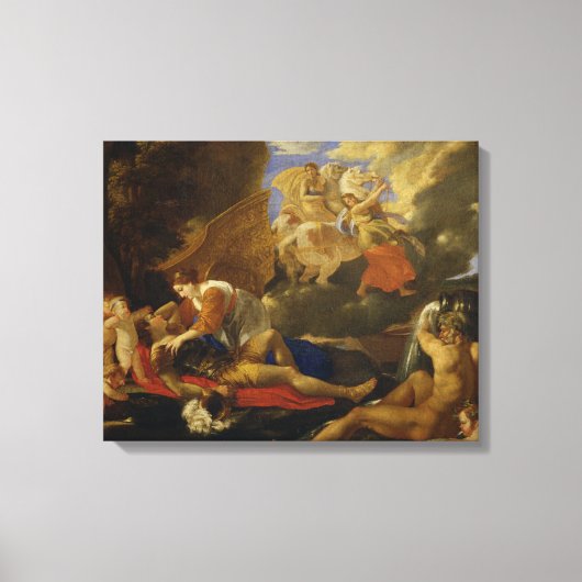 Rinaldo en Armida Canvas Afdruk (Voorkant)