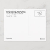 Rinard Covered Bridge Briefkaart (Achterkant)