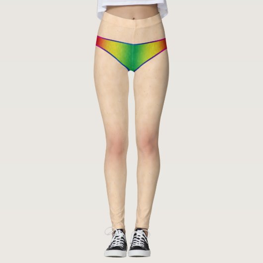 Rinbow bikini en Skin Legging (Voorkant)