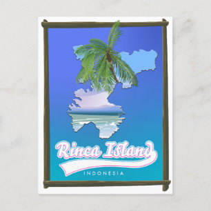 Rinca eiland Indonesië reis kaart