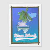 Rinca eiland Indonesië reiskaart (Voorkant)