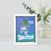 Rinca eiland Indonesië reiskaart Feestdagenkaart (Staand voorkant)